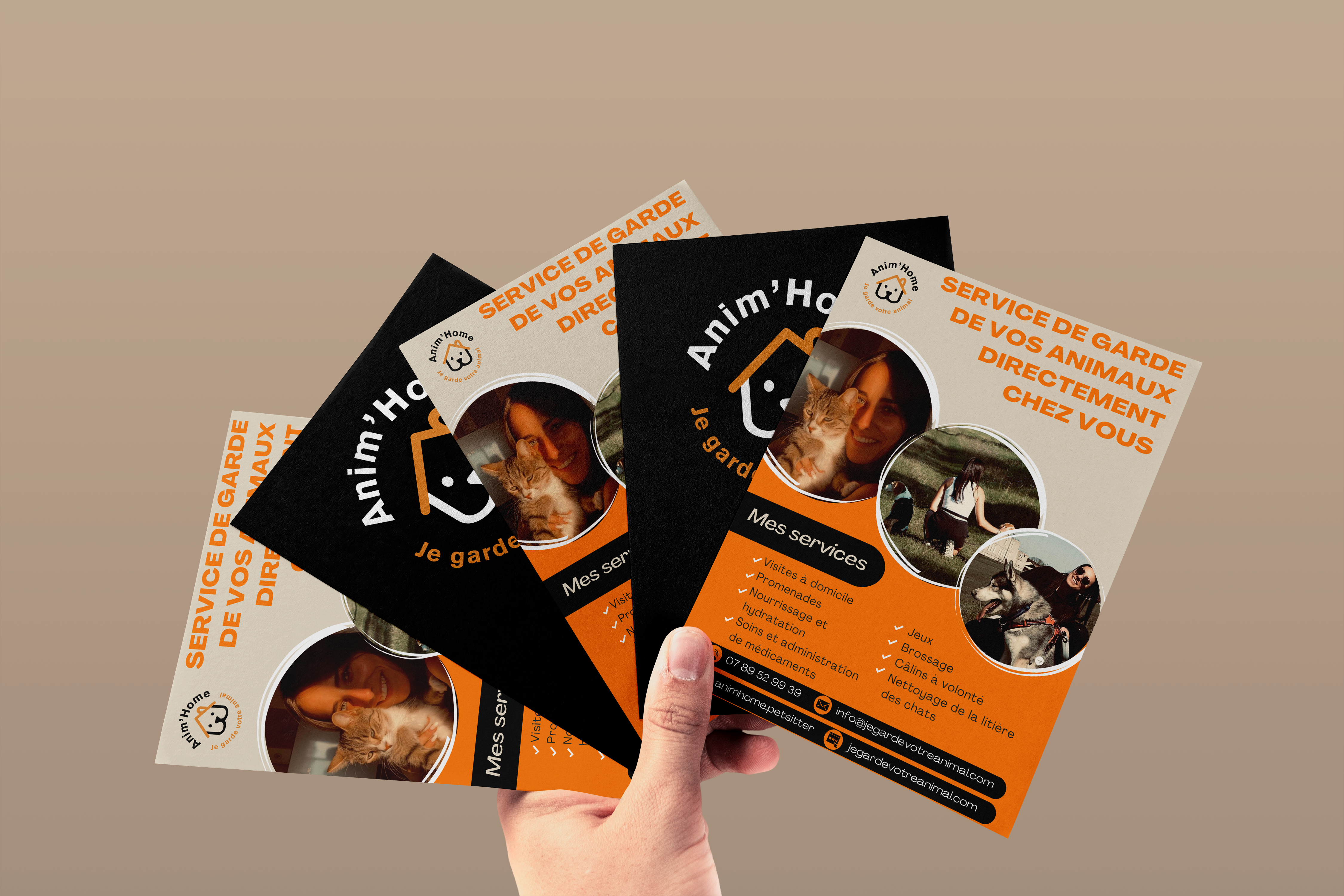 flyer Anim'Home site web PetSitter Bourges